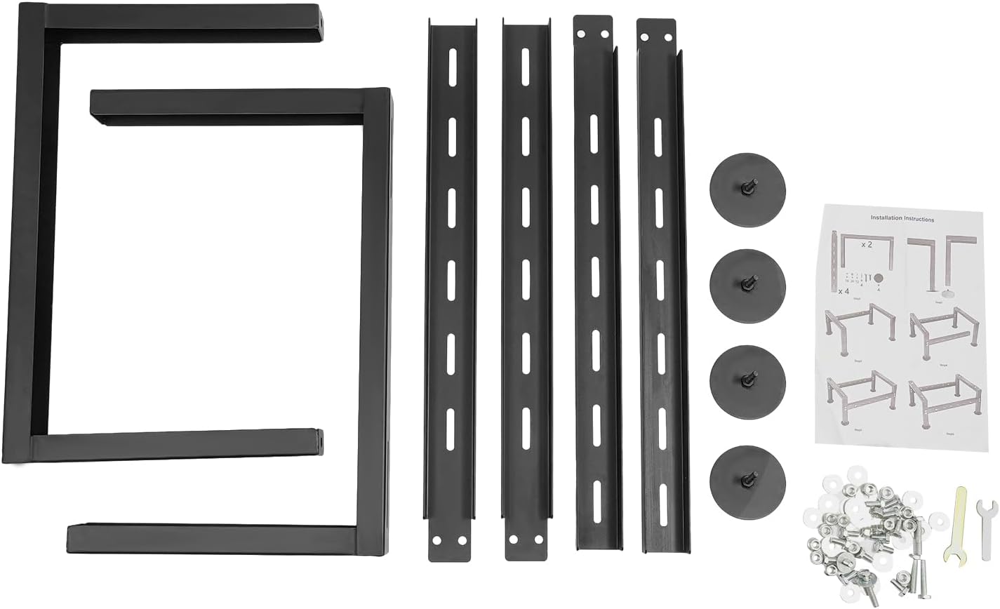 Mini Split Ground Stand Heavy Duty Adjustable Condenser Stand for Ductless Air Conditioners Heat Pumps, Max Load 770LBS