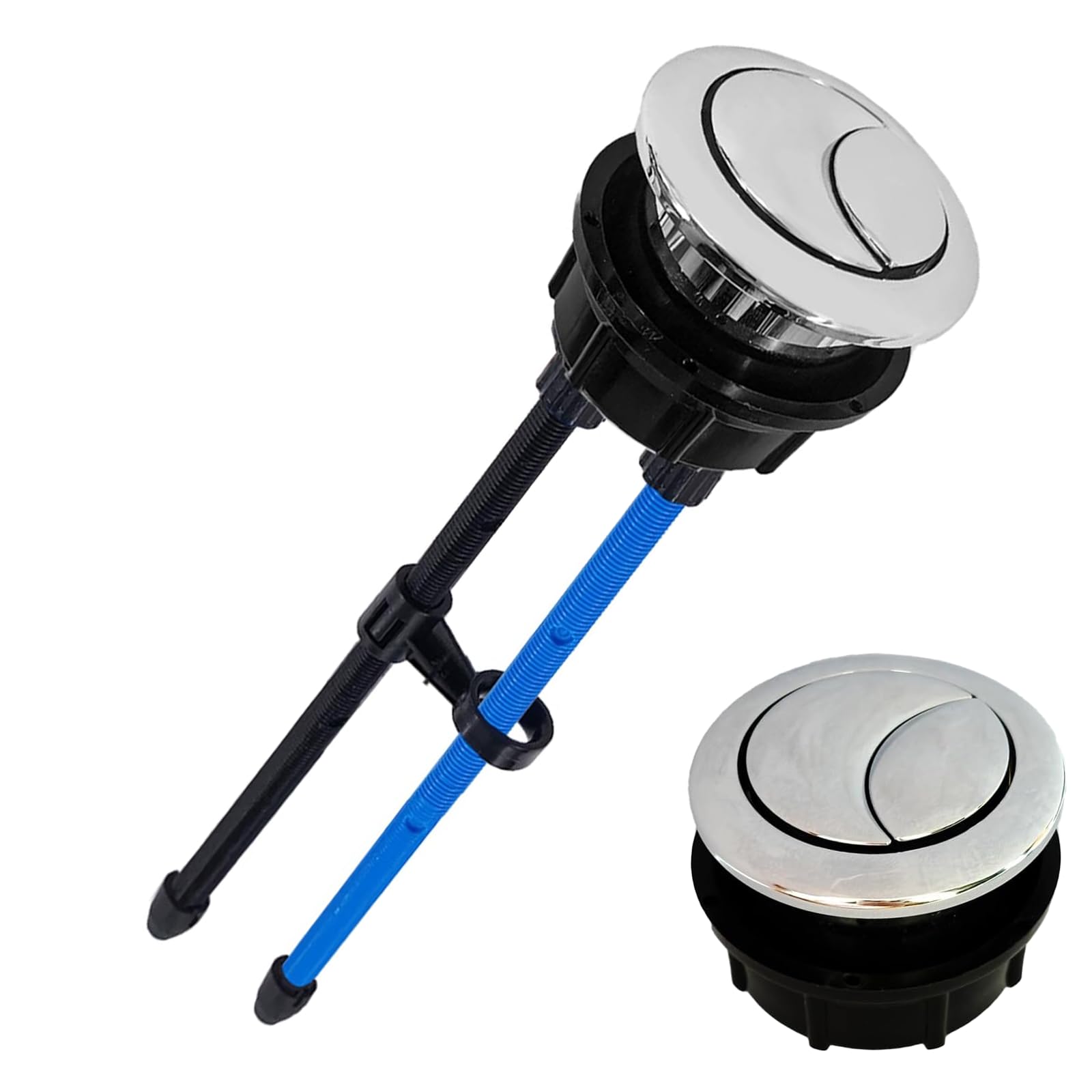 38mm Toilet Tank Push Button Toilet Button Dual Push Flushing,Adjustable Toilet Water Tank Button for Glacier Bay for Aquasource for TOTO for American Standard for Kohler for Twfords for Geberit