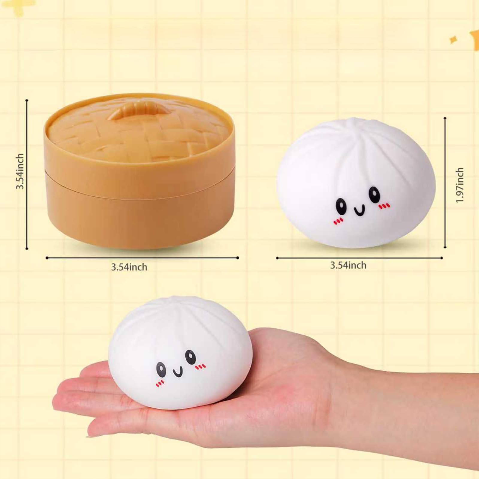 New 2026-Dumpling Squishies & Dumpling Squishy Mystery Box Squishy Dumpling (Purple) — view 7