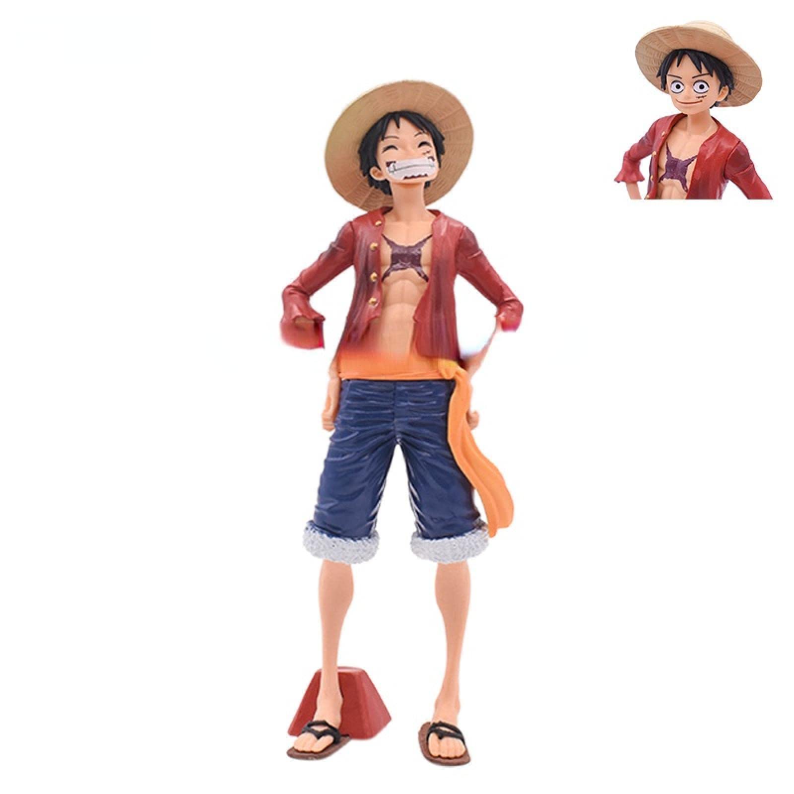 Buy wOne Piece Figure Monkey D Luffy Classic Star Eyes Eat Meat Battle