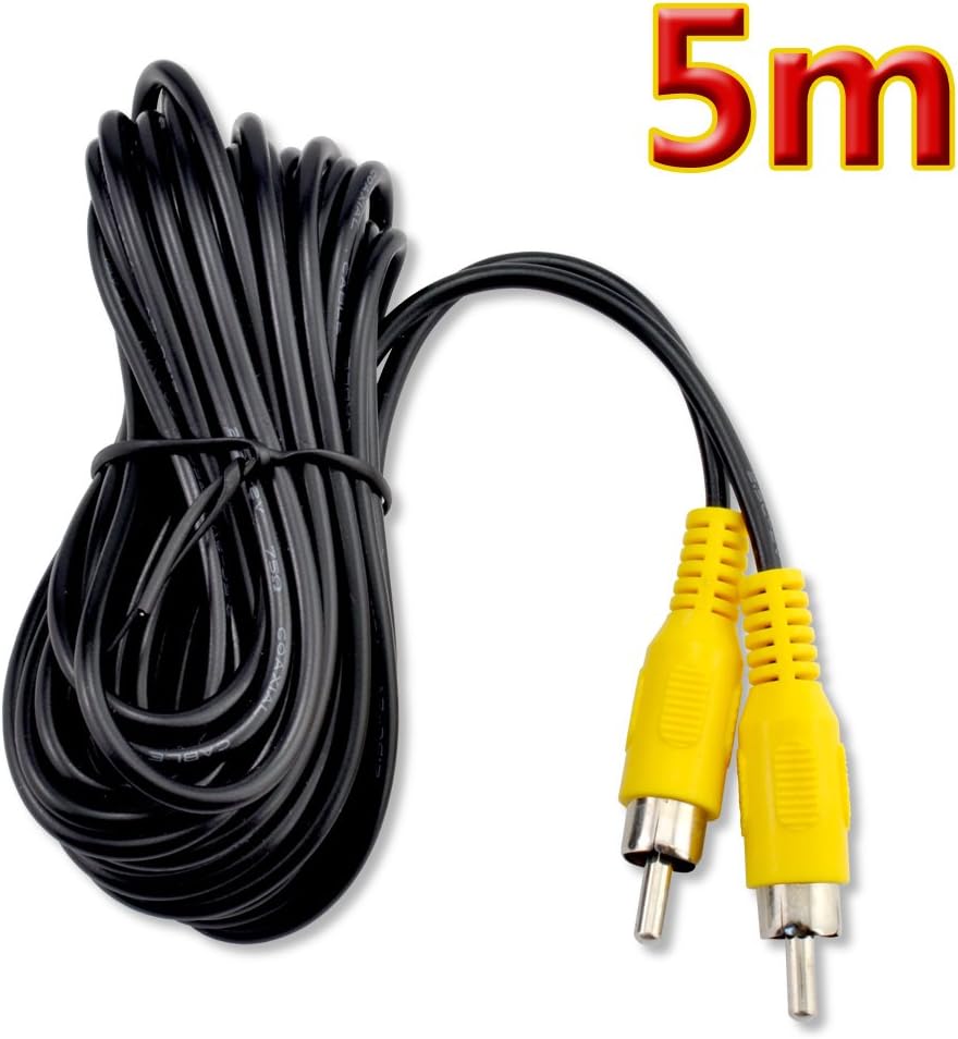 RCA Video Cable,Digital Audio Coaxial Cable with Male to Male Single Plug,A/V Extension Cord for Subwoofer Car Rear View Parking Buckup Camera,3m/10feet