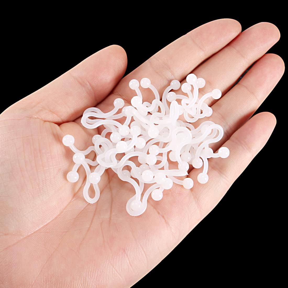 uxcell Twist Lock Cable Wire Ties Nylon U Shape Save Place 4mm Dia White 100pcs