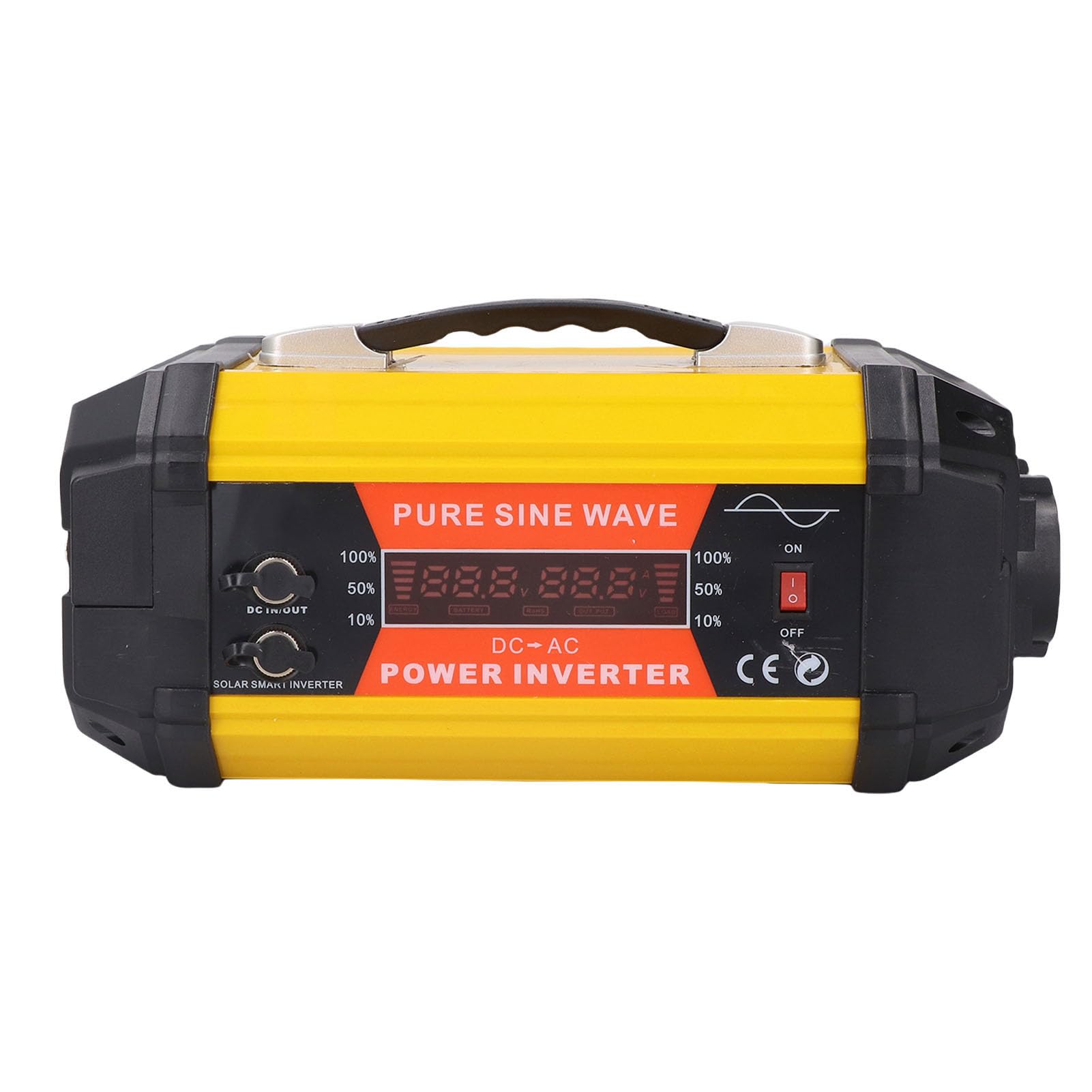 YUYTE Przetwornica Czystego Sinusa 1000W, LCD, 2 Gniazda, 2 USB, for