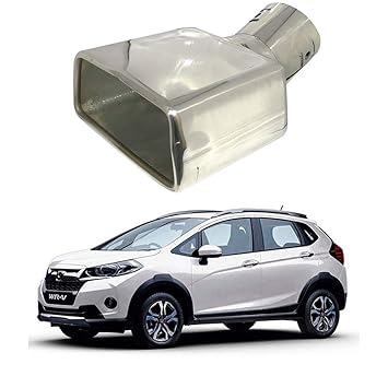 Oshotto Stainless Steel SS-007-A Car Exhaust Muffler Silencer Cover Compatible with Honda WR-V (Chrome)