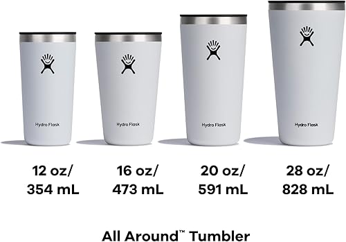 Miniatura 5 de Hydro Flask Vaso All Around  Botella de agua reutilizable con aislamiento de acero inoxidable para viaje, con tapa