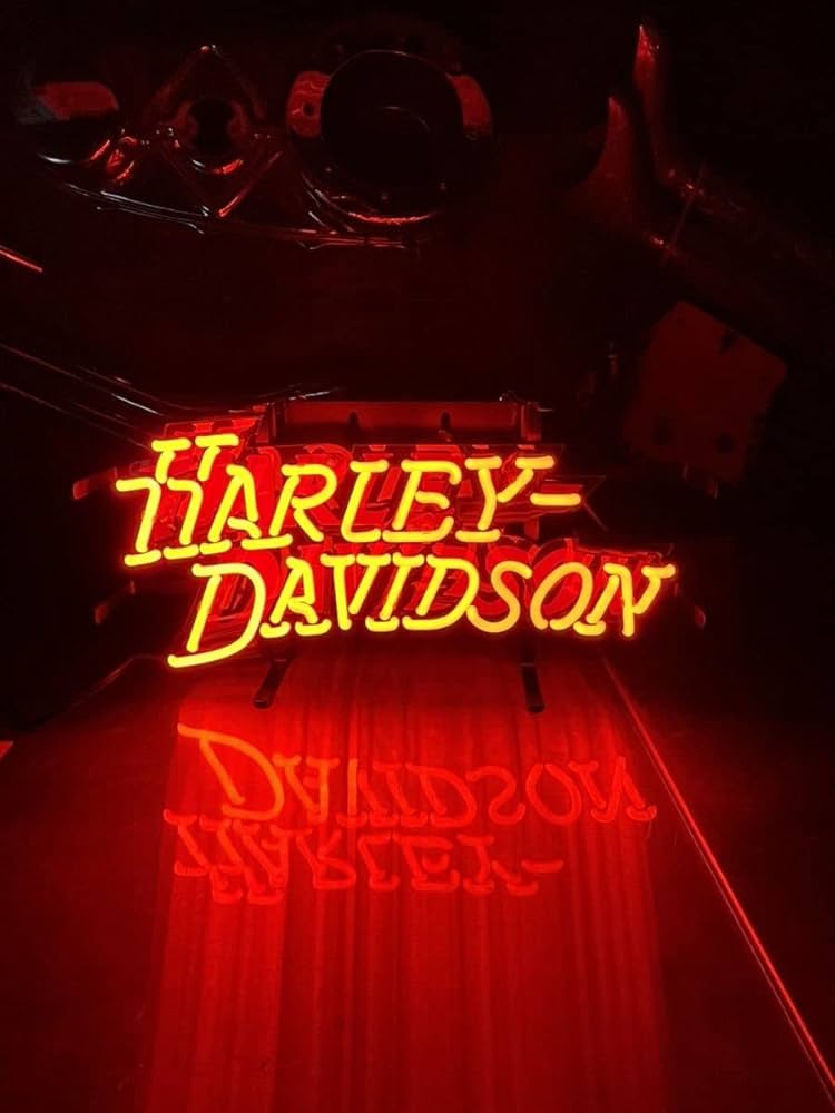 ピース ネオンサイン ハーレー US ショベル 照明 アメリカン雑貨 店舗装飾 楽天市場】ハーレーダビッドソン ネオンサイン エンボスティン