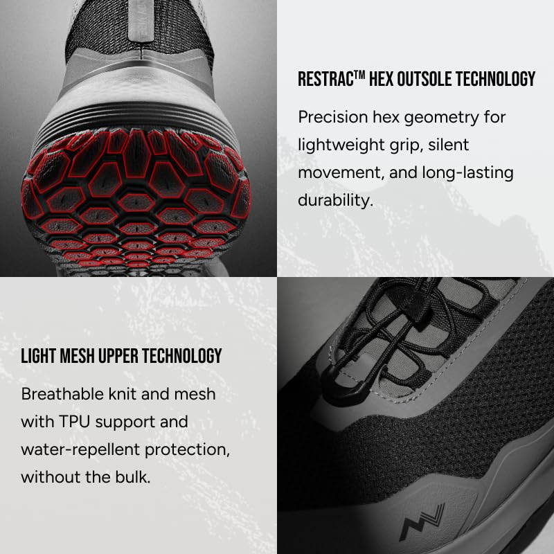 Image of Women's Hiking Boots Waterproof Lightweight Trail Shoes Zn-30 | Lightweight Feel, Easy to Wear, Modern Outdoor Style, Mid-cut Supportive Fit, Comfort for Walking & Travel