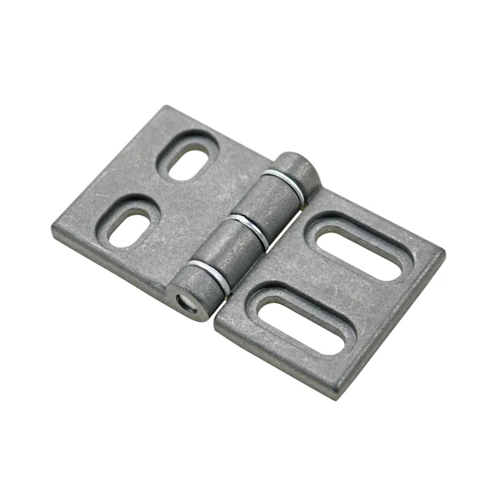 FQJYXWEWL Zinc Alloy 304 Stainless Steel Flat Hinge Industrial Electrical Heavy-Duty Equipment Cabinet Door Thickened Hardware 1Pcs