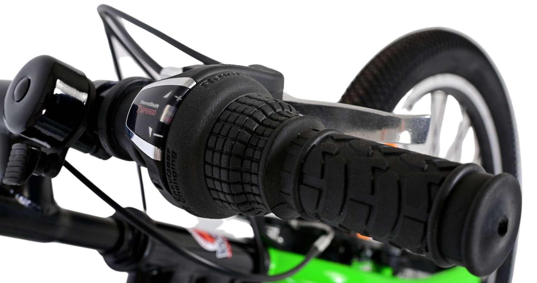 Volare Bicicletta per bambini 20 pollici per bambini 6-8 anni Sportivo verde elettrico con campanello, portabottiglie, ruote pneumatiche e 7 marce