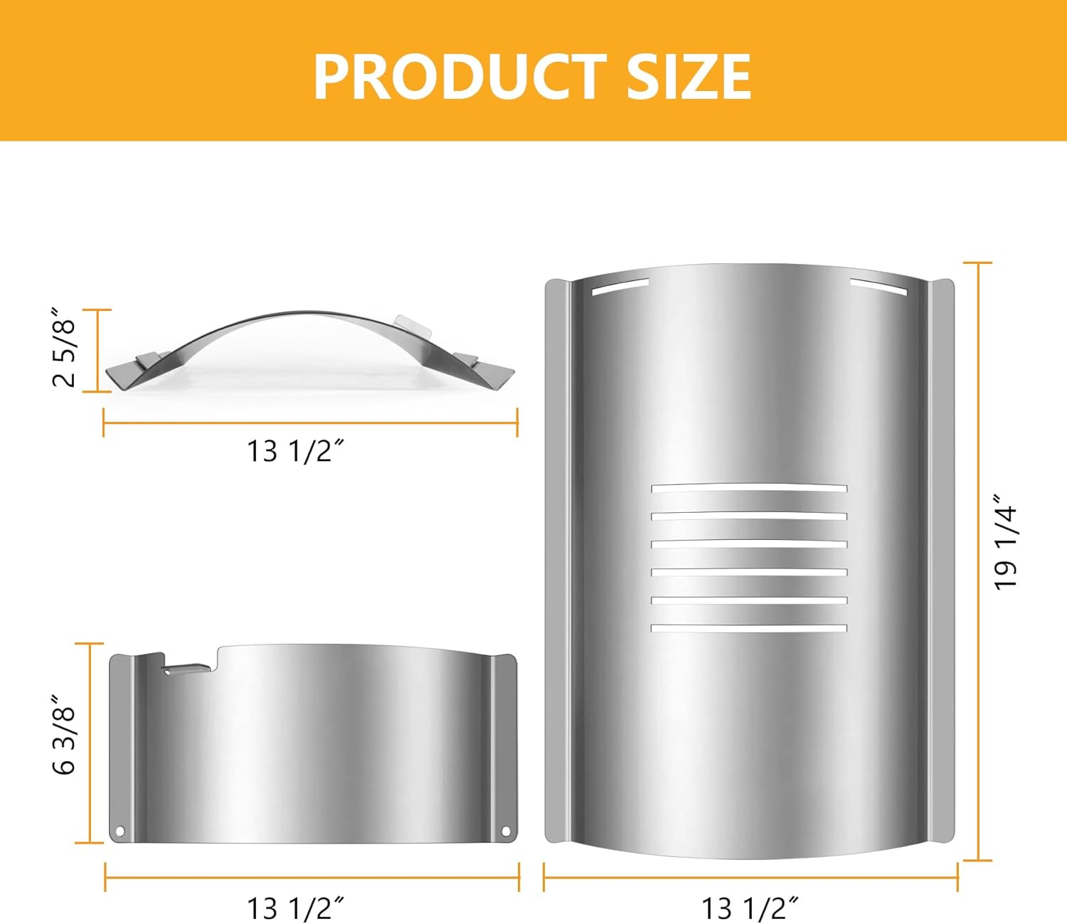 flame broiler kit for pit boss lexington 540/500/550 navigator 540/500 series smoker grill,heat diffuser compatible with pit boss replacement parts pb500nx,includes main plate and slide cover for pitboss 540/500/550