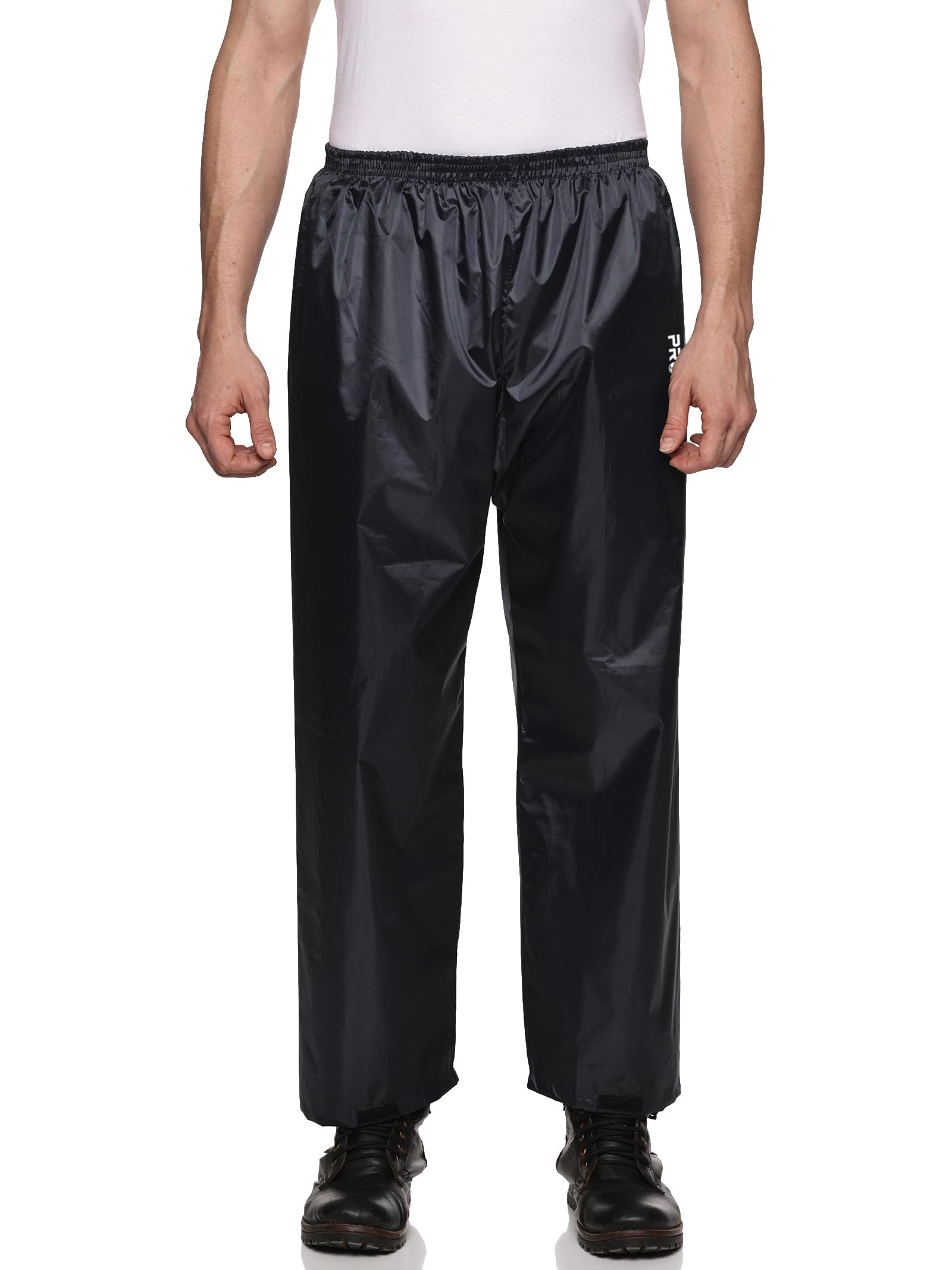 Prokick Waterproof Premium Rain Pant | Men's Regular Fit Rain Pant | Reversible Waterproof Rain Pant, Black - Large-picture-2