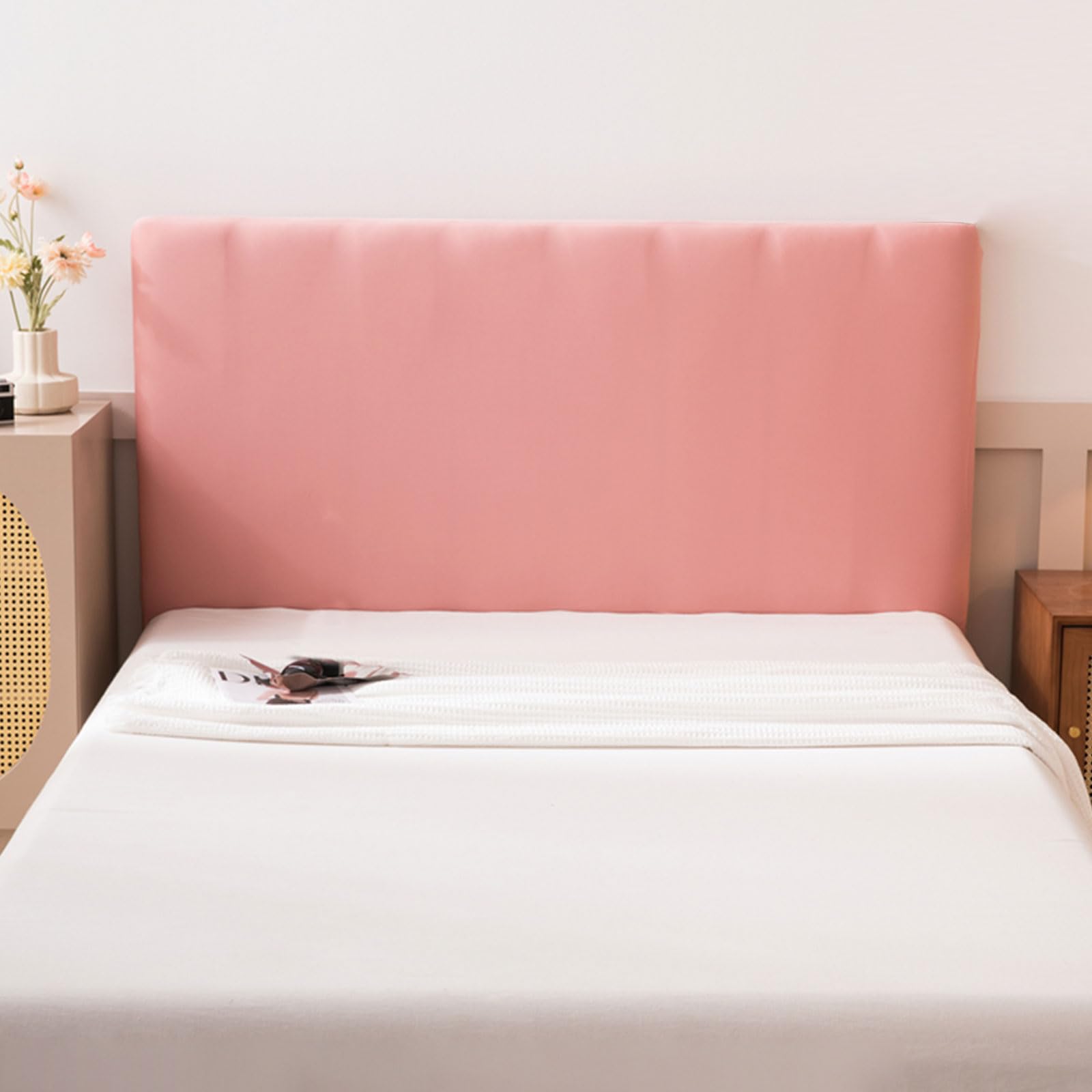 Fodera Elastica Per Testiera Letto: Bianca, Lunghezza 180-200cm, Antigraffio E Antipolvere - 5