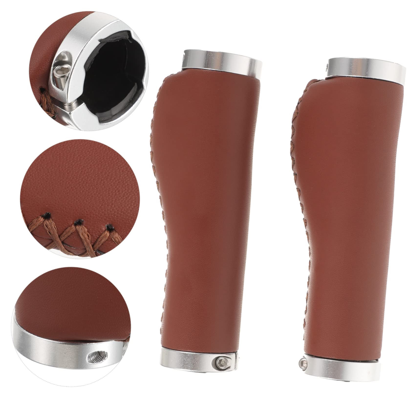 Toyvian Impugnature Manubrio Bici Antiscivolo in Pu per Mountain Bike Ergonomico Resistente Urti per Maggiore Comfort Guida