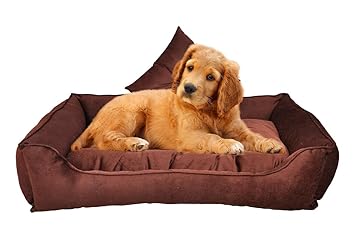 Slatters Be Royal Store Reversible Dual Ultra Soft Velvet ?Brown Color Luxury Sofa Bed PET Bed | Dog Bed | CAT Bed | Puppies Puppy Bed | Rabbit Bed