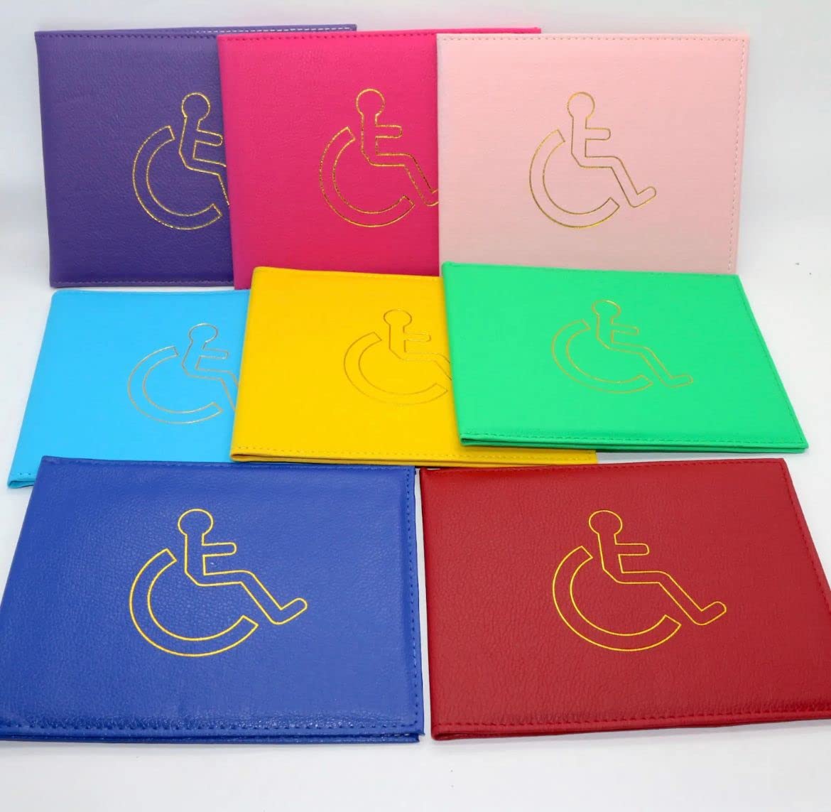 Disabled Badge and Timer Holder, PU Leather Blue Badge Wallet Protector Disabled Parking Permit Cover Hologram-Safe by VapourOn