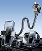 APPS2Car 13 Gooseneck Phone Mount for Car Windshield Dashboard Vent, Cell Phone Holder for Car Truck with Strong Suction Cup, Anti-Shake Stabilizer, One-Hand Operation, Fits Most Smartphones