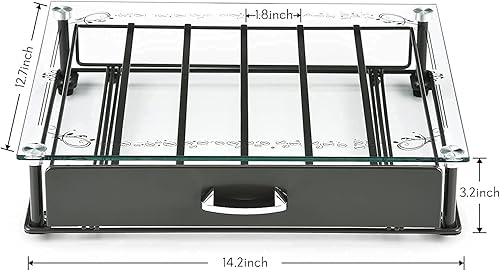 Miniatura 3 de Cajón de cristal templado para cápsulas de café, compatible con 36 cápsulas de capacidad, organizador de almacenamiento para mostrador, cafetería,