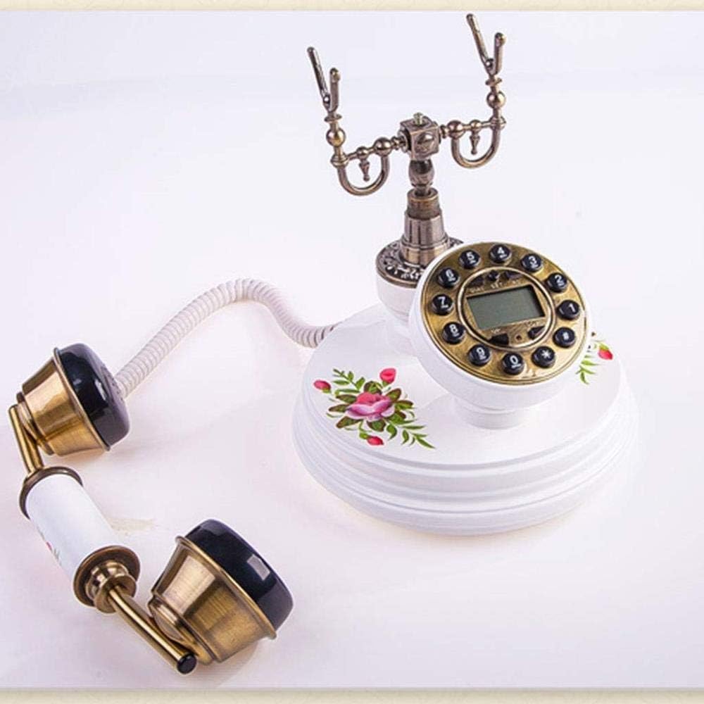 Retro Phone Vintage Phone Telephone- Home Antique Landline, Push-Button Telephone Brings Electric Display, Decorative Phone