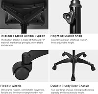 Vista 5 de Bandeja rodante de salón con 2 cuencos magnéticos, carrito de herramientas profesional, bandeja de extensión de cabello para peluqueros, bandeja