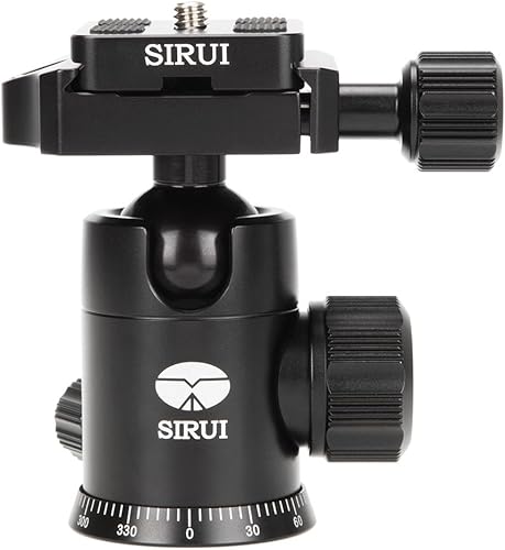 Sirui E-10 Cabezal de bola de aluminio 1.142 in, máximo, negro, Belastbarkeit 17.6 lbs