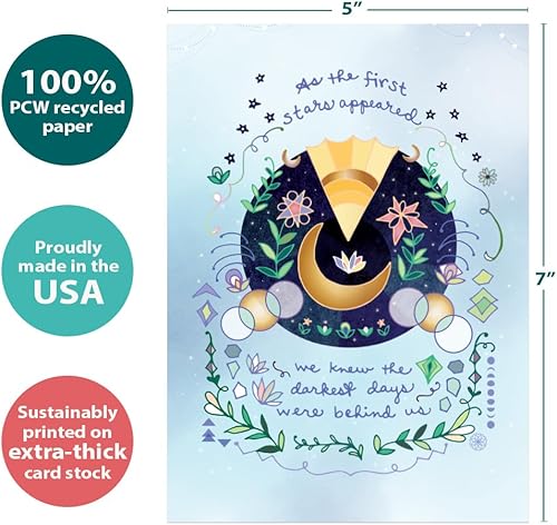 Miniatura 4 de Tree-Free Greetings Solstice - Tarjeta de felicitación con sobre a juego respetuosa con el medio ambiente fabricada en Estados Unidos papel 100