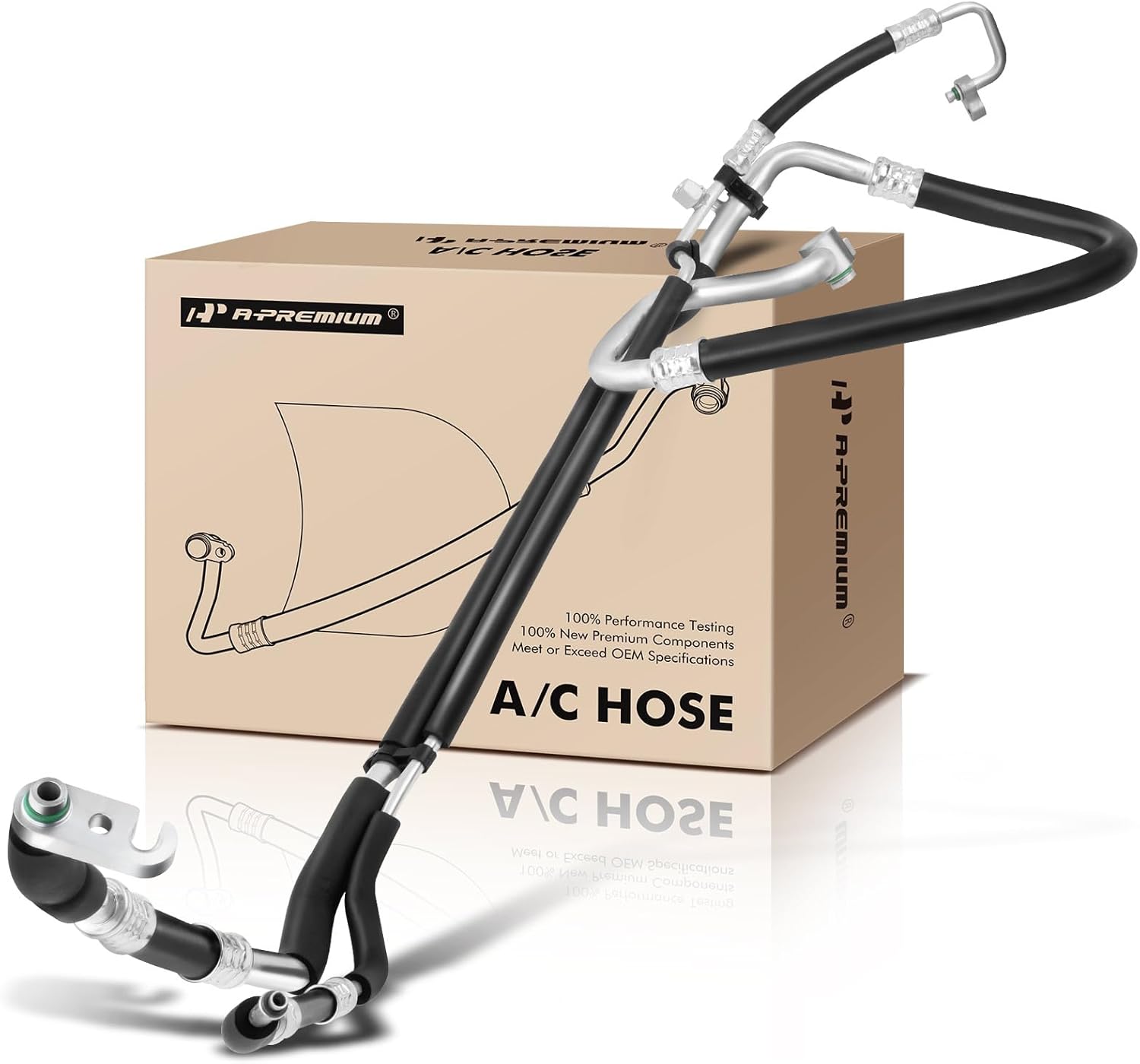 A-Premium A/C Suction and Liquid Line Hose Assembly Compatible with Hyundai Sonata 2011-2012, Kia Optima 2011-2013 L4 2.4L