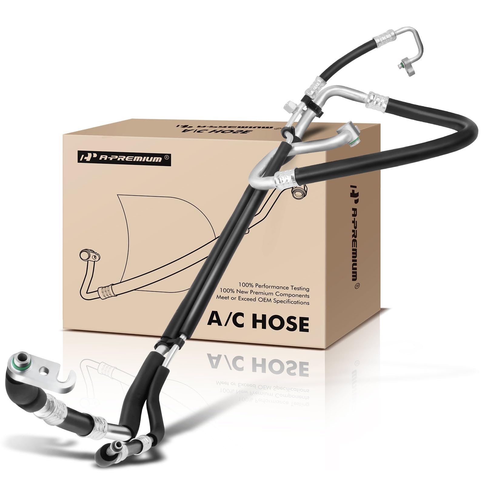 Photo 1 of ***HOSE IS BENT***
A-Premium A/C Suction Line Hose & Liquid Line Hose Assembly Compatible with Hyundai Sonata 2011-2012 & Kia Optima 2011-2013, 2.4L, Hybrid