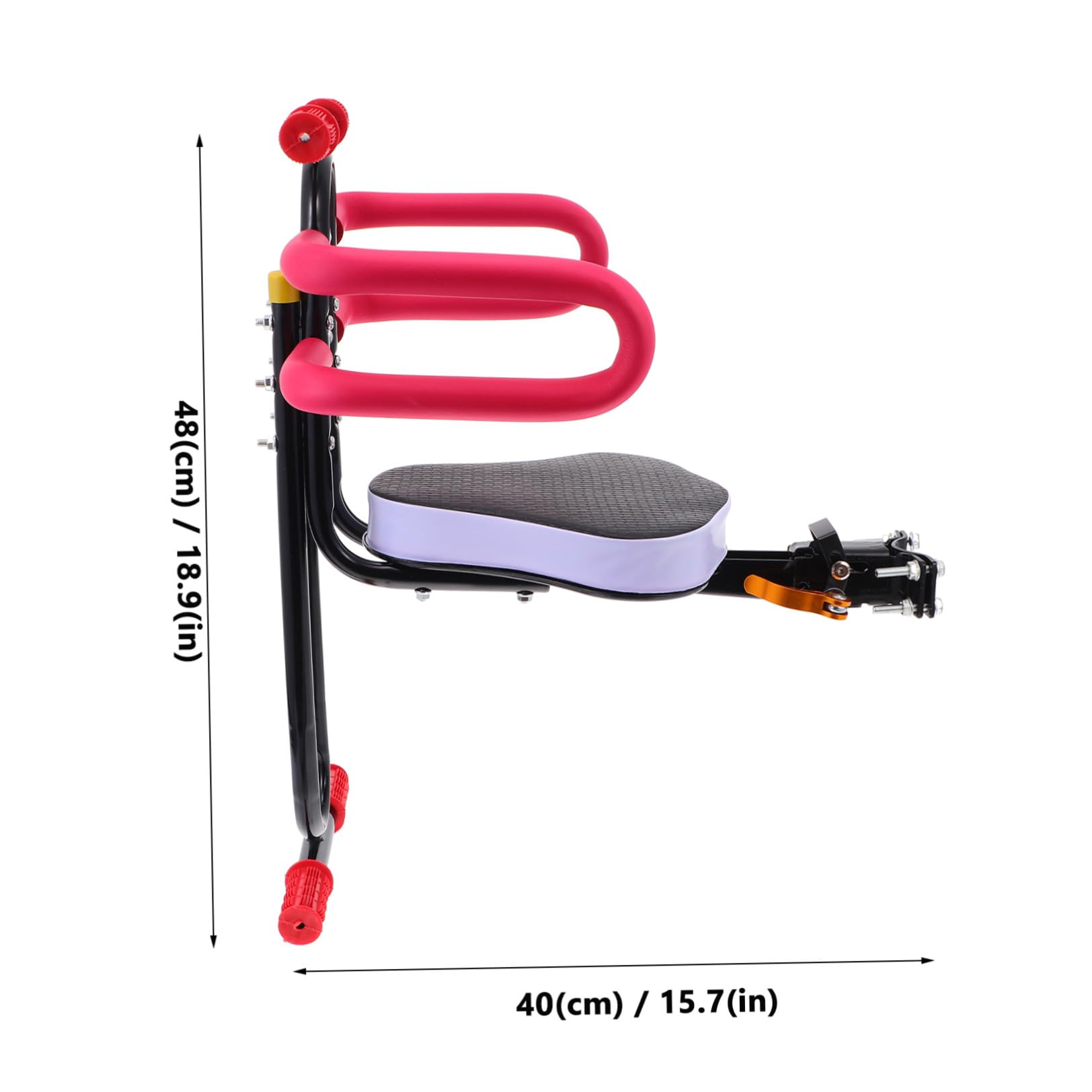 GANAZONO Sillín para Bicicleta Eléctrica Infantil Ajustable, 1 Set Negro