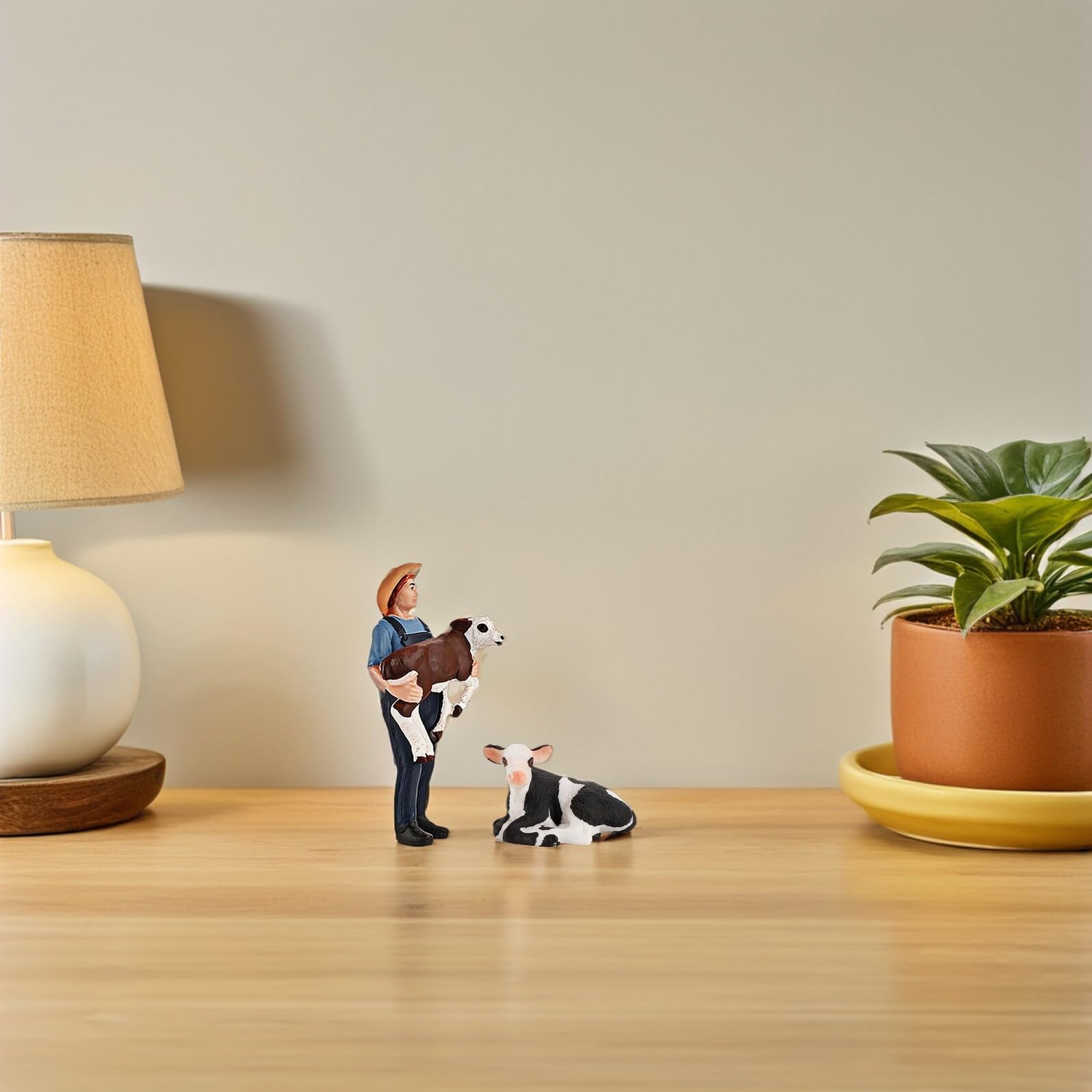Figuras de Animales de Granja de PVC, 5 Piezas Diseño Único, Herramienta Educativa Exhibición, para Niños y Decoración