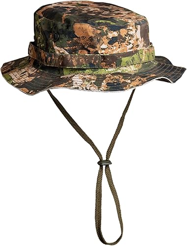 Vista 10 de Mil-Tec Sombrero unisex Trilaminate Boonie – Impermeable Transpirable Táctico Sombrero de ala ancha ventilado al aire libre con correa ajustable