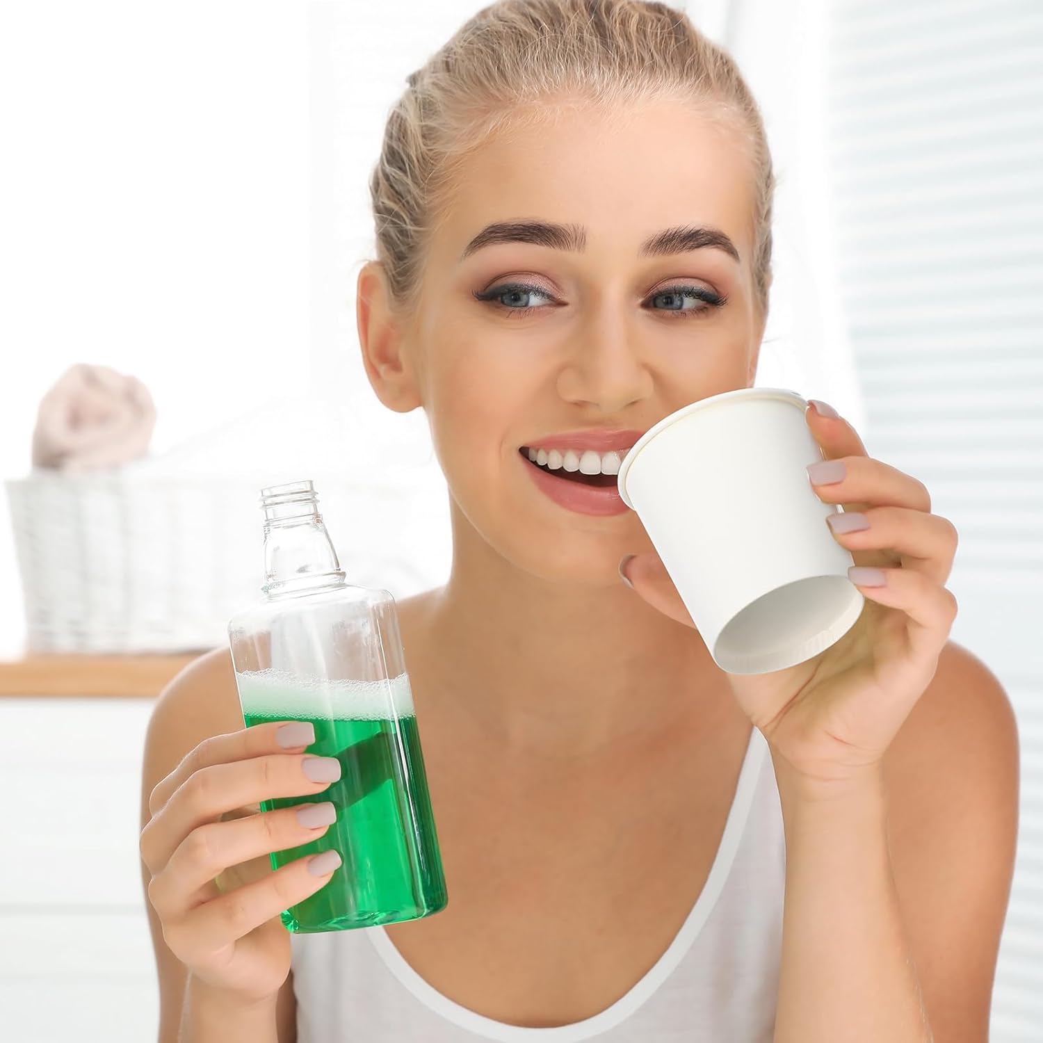 1200 Pack 2 oz Disposable Paper Cups Small Paper Coffee Drink Cups for Candy, Biscuits, Bathroom Use, Parties, Picnics, and Travel(White) - Image 6