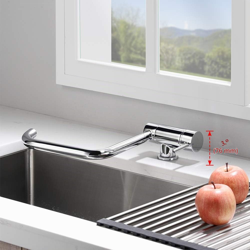 Ibergrif Grifo de Cocina Abatible 180° Giratorio 360°