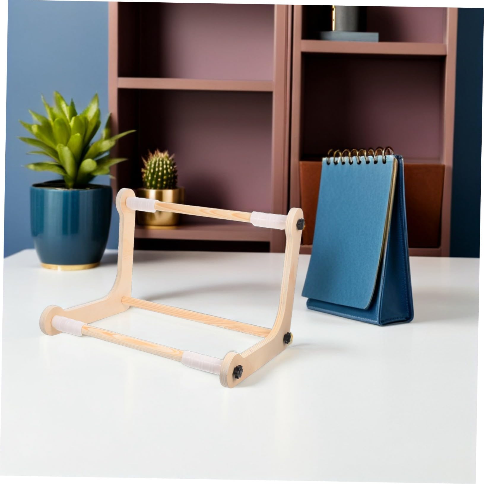 DOITOOL Bastidor De Punto De Cruz Ajustable Madera Para Bordado Manos Libres Para Manualidades Mesa o Regazo Para Diy Tejer