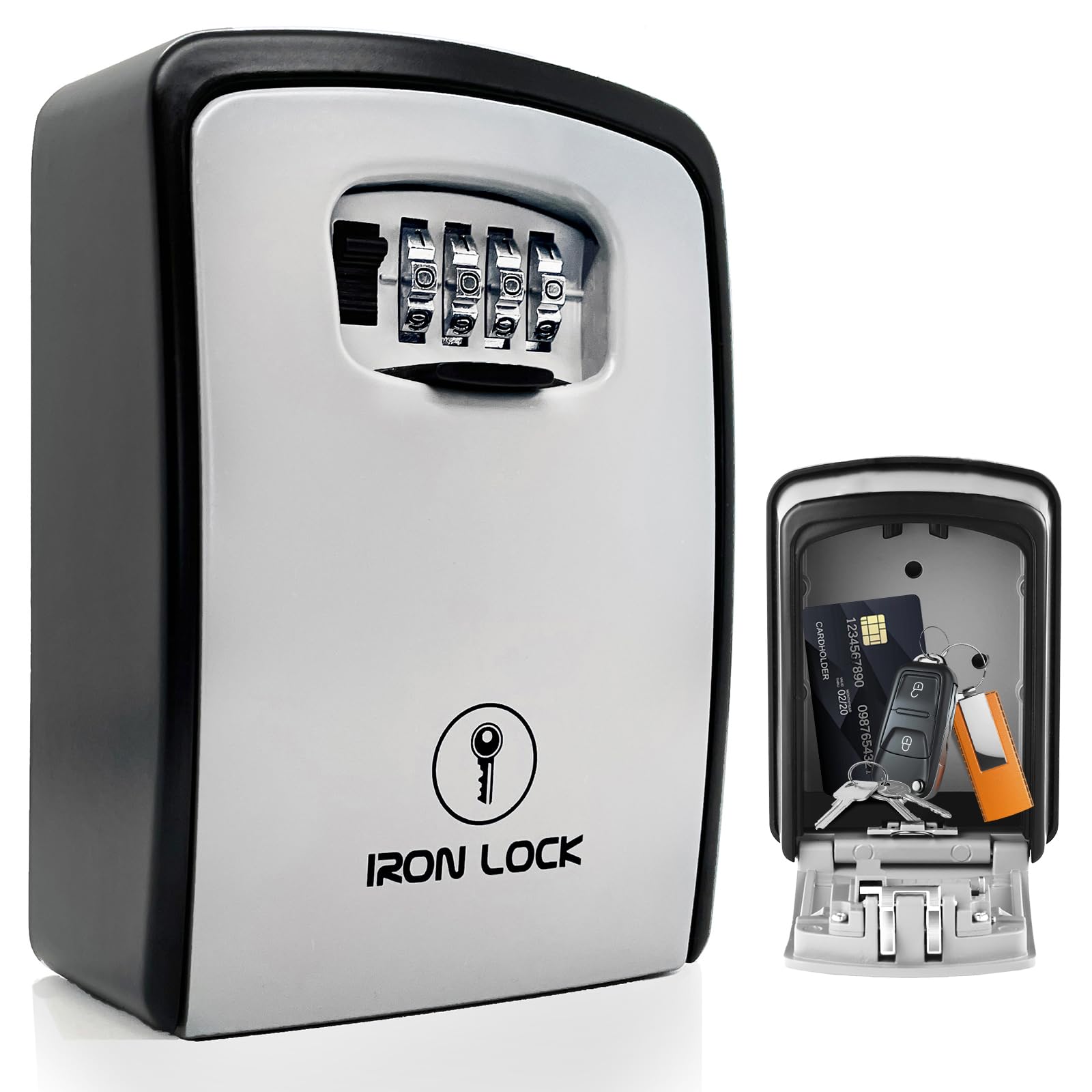 【リモージュボックス】ハット付き Amazon.com: Iron Lock® XXL Wall Mount Key Lock Box for Keys
