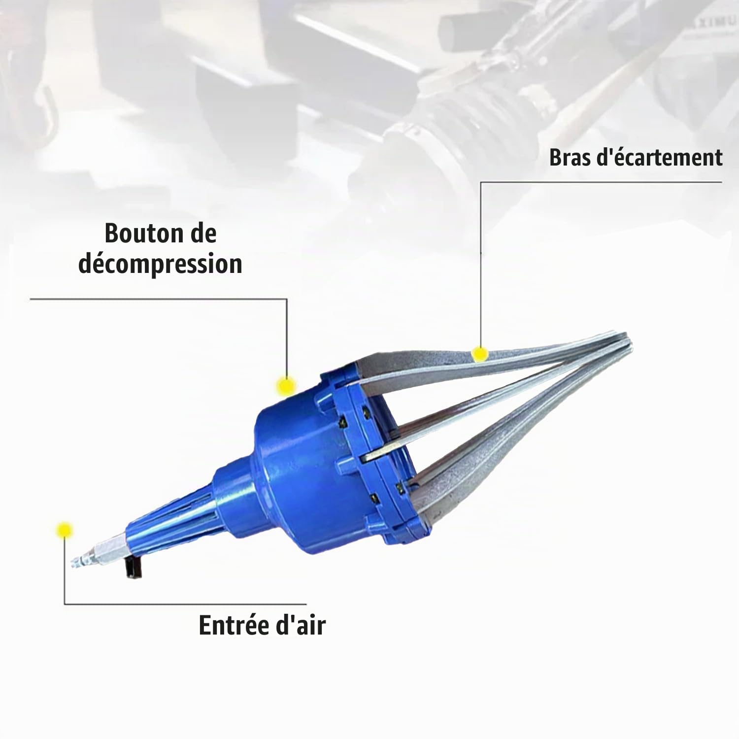 Expandeur Soufflet De Cardan,Outil Soufflet De Cardan Pneumatique,Outil Remplacement Automobile,Montage Soufflets De Joints Universels,Pour La Réparation Des Essieux De Voiture,20-120 Mm(Bleu)