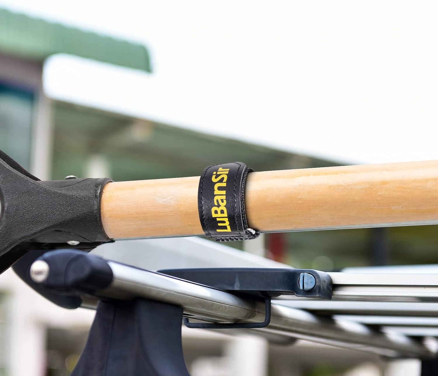 LuBanSir Shovel Mount for Roof Rack, 12 Inches Adjustable Hook and Loop Mount Holder Straps for Cars Trucks Tractors Trailers (4 Pack)