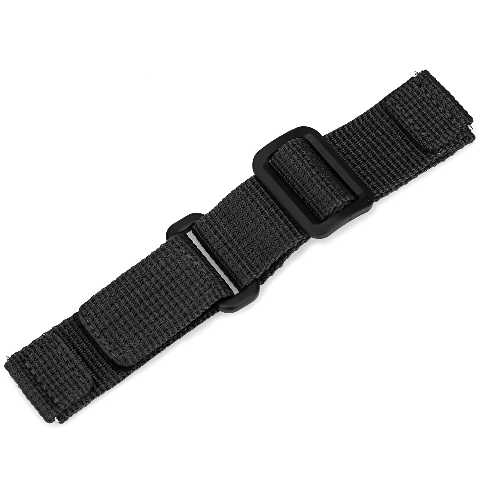 IVAPPON Hook Loop Adjustable Nylon Watch Strap Swiss-army Style Fastening Watch Band