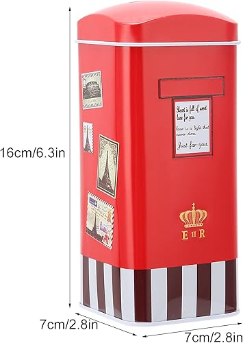 Miniatura 5 de Banco de dinero, modelo de buzón de banco pulido suavemente, modelo de buzón de hierro para salas de estar y dormitorios