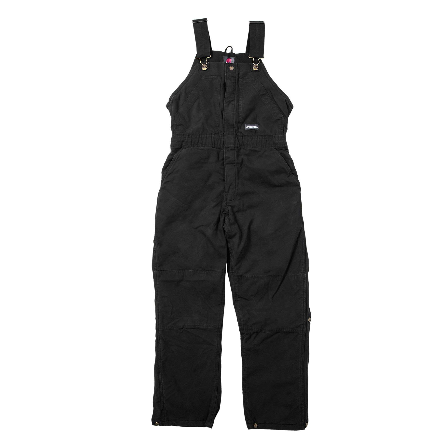 Berne Apparel WB515 Women's Sanded INS Bib Overall Quilt Lined Black 4X-Large