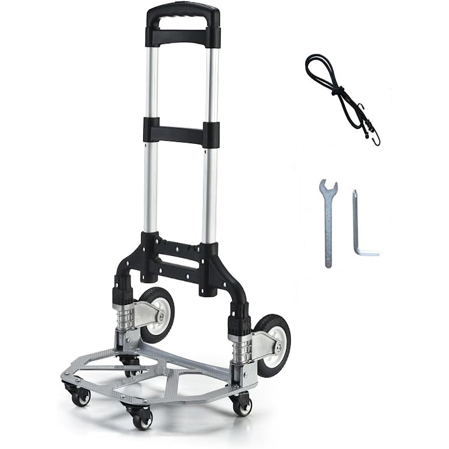 Chariot de déménagement pliable 6 roues capacité charge 74kg max
