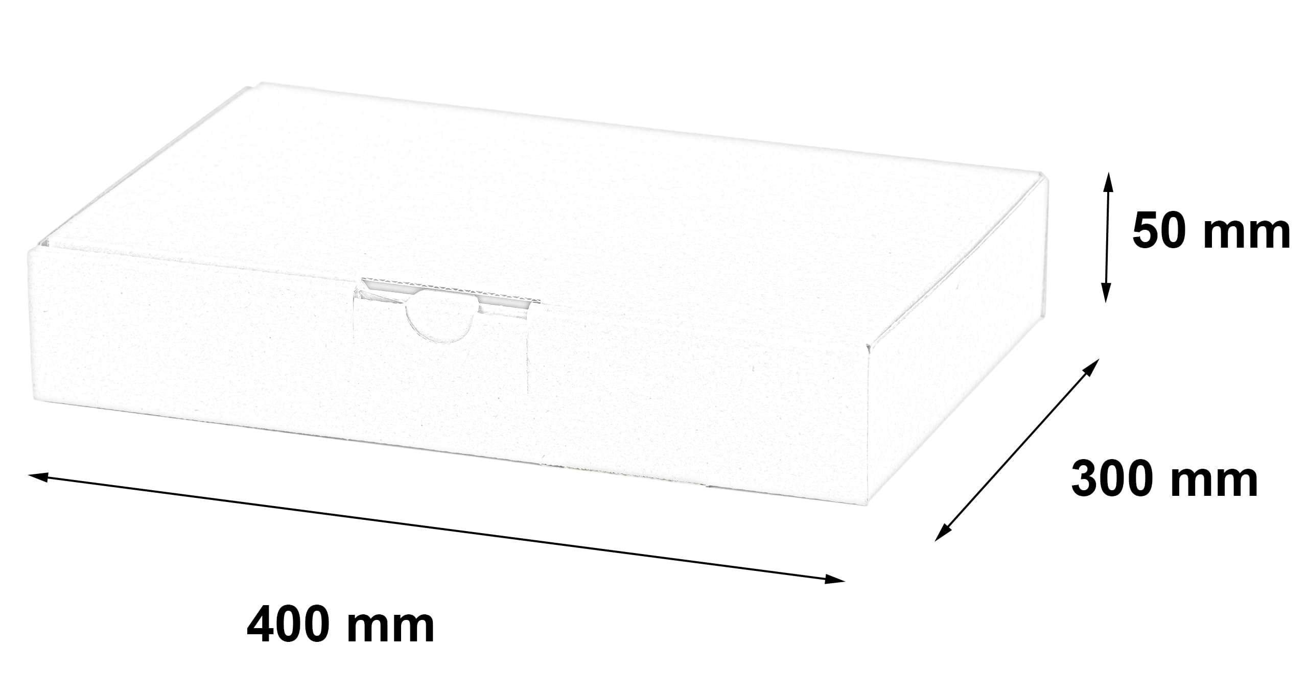 Opakowania, tektura falista, pudełko wysyłkowe, e-commerce, karton z klapką, pudełko wysyłkowe, brązowe 400 x 300 x 50 mm, ilość: 100