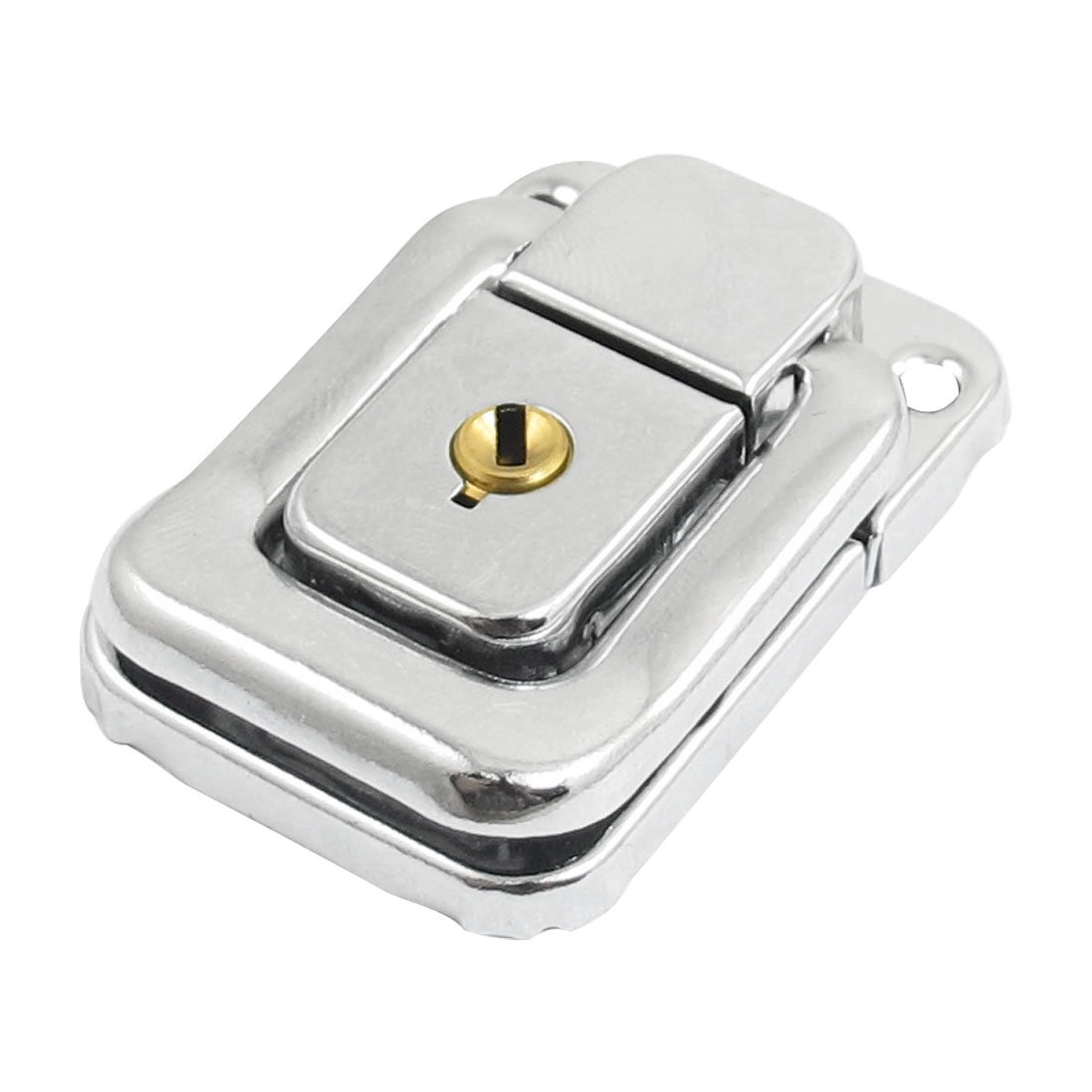 Aexit Replacement Silver Padlocks & Hasps Tone Iron Spring Loaded Toggle Hasps Latch Catch
