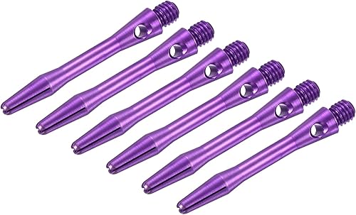 PATIKIL Dart Shafts - Tallos de dardos de aluminio de rosca mediana de 2BA, accesorios de lanzamiento para punta de acero