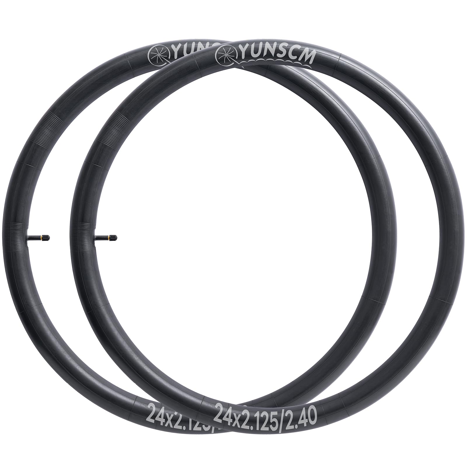 YunSCM 2PCS 57/62-507 24 pollice Camera d'aria 24x2.125/2.25/2.35/2.40 AV32mm Valve Compatibile 24 pollice bike Camere d'aria 24x2.125 24x2.25 24x2.3 24x2.35 24x2.40