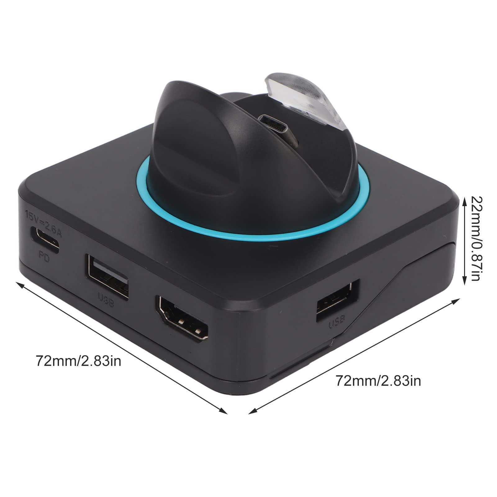 TV Dock para Estación de Acoplamiento de Interfaz Multimedia HD 5 en 1 USB Tipo C, Adaptador de Base para TV Dock Station para OLED para Lite