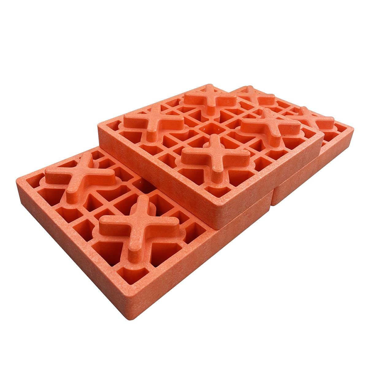 TOPWAY 6 Pezzi Blocchi di Gommapiuma per Autolivellanti per Caravan, Blocco di Supporto della Ruota Dell'auto Ideali per Livellare Ruote Singole e Doppie, Livellatrici per Camper