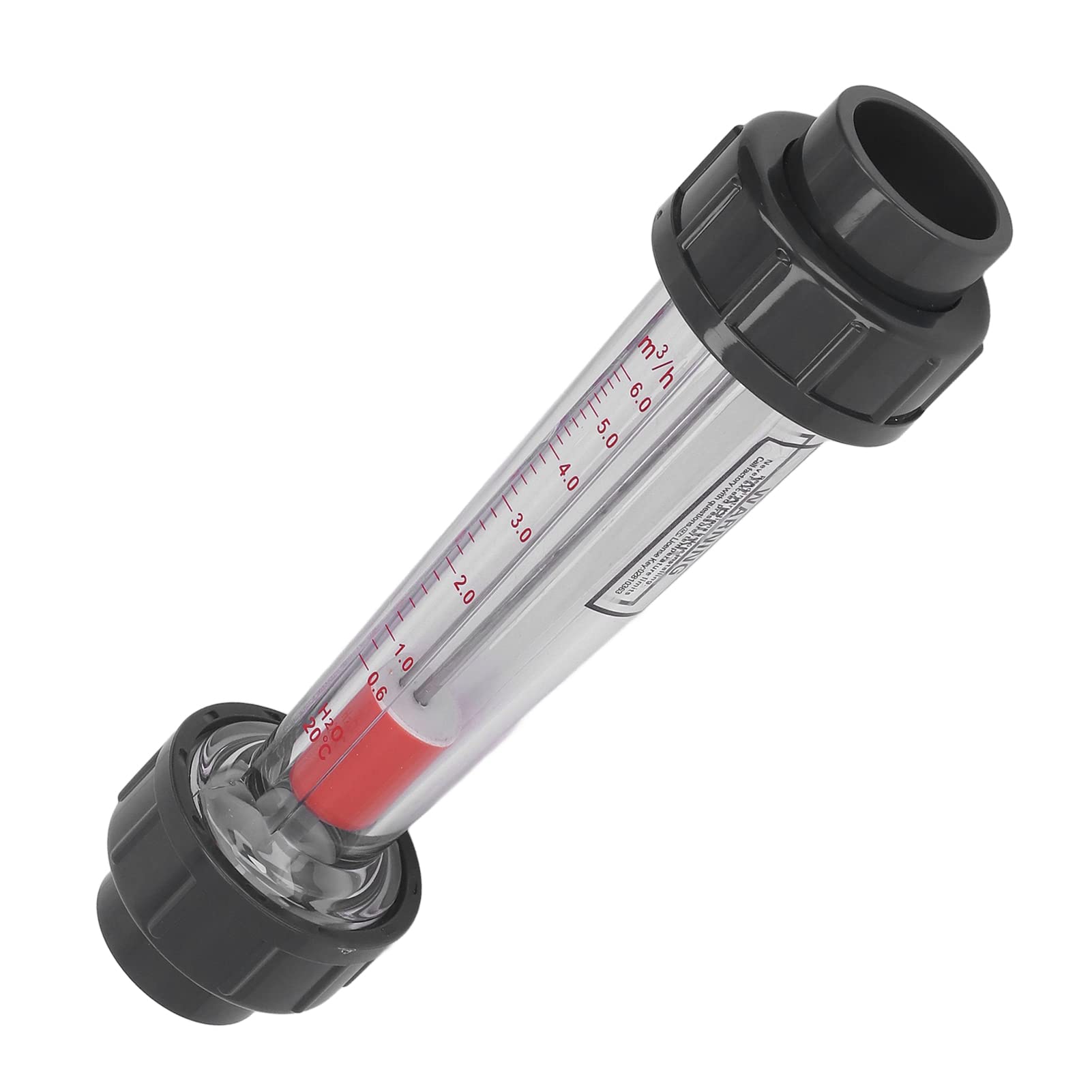 0,6‑6 M³/h Misuratore di Portata per Acqua con Misuratore di Portata in Plastica con Galleggiante in ABS per Tubo DN32 da 40 Mm