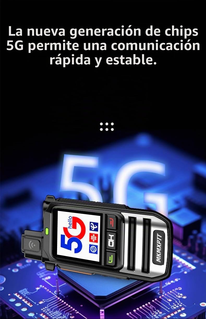 PoC Radio Global walkie Talkie para 8000 kilómetros Caminata de Larga Distancia y Camping Amateur de Dos vías (1PC)