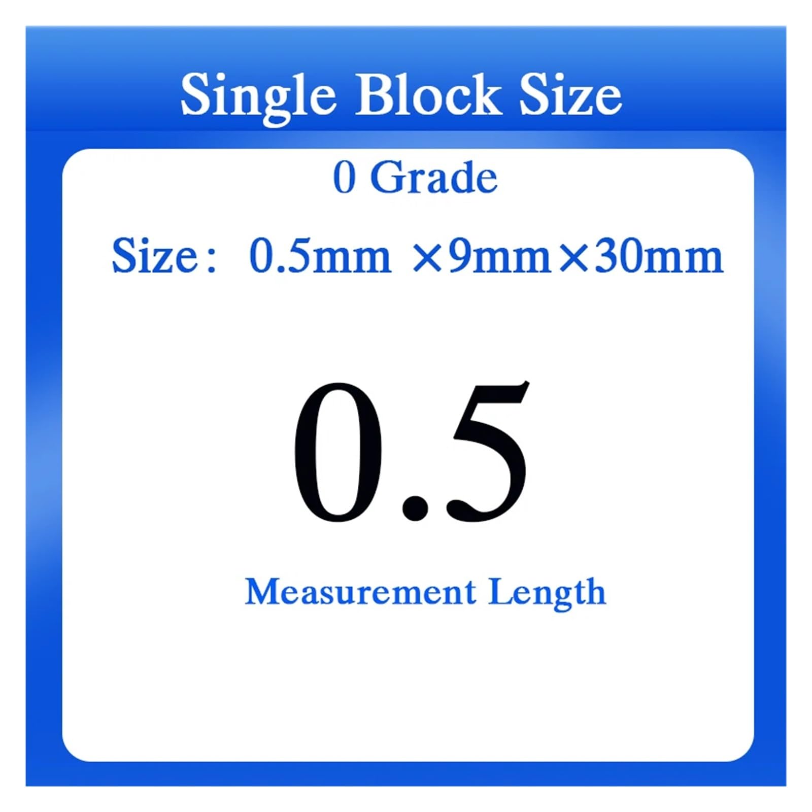 1 pièce, longueur 0,5 mm-100 mm, jauge de bloc en acier rapide, grade 0, outils for l'inspection du micromètre et du pied à coulisse Pour les tests et l'étalonnage(70mm 1pc)
