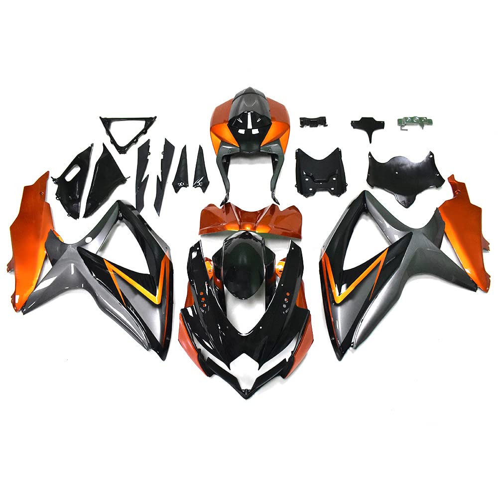 XLYPARTS ABS Plastic Fairings Body Kit For Suzuki GSXR600 GSXR750 2008 2009 2010 GSXR 600 GSXR 750 08 09 K8 Injection Molded Fairing Kit Bodywork